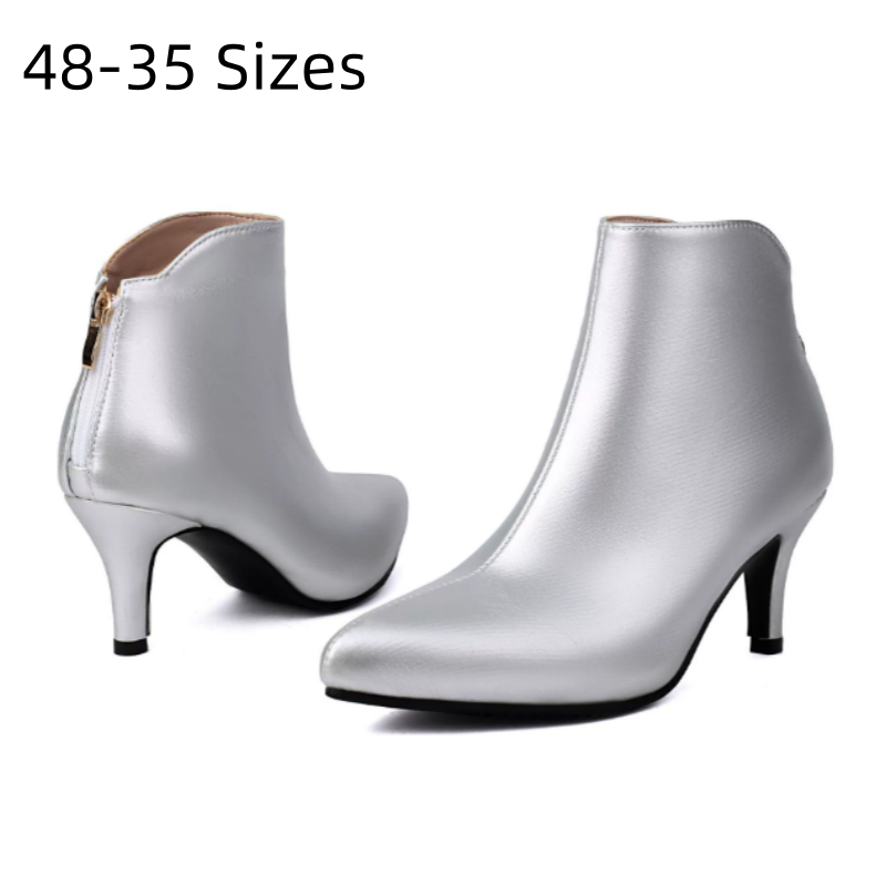 Riding Boot Short - سيدة 48 الذهب الفضة الأحمر رقيقة