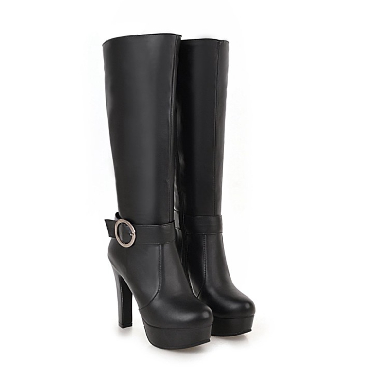 Riding Boot Short - حذاء برقبة للركبة النساء موضة الخريف
