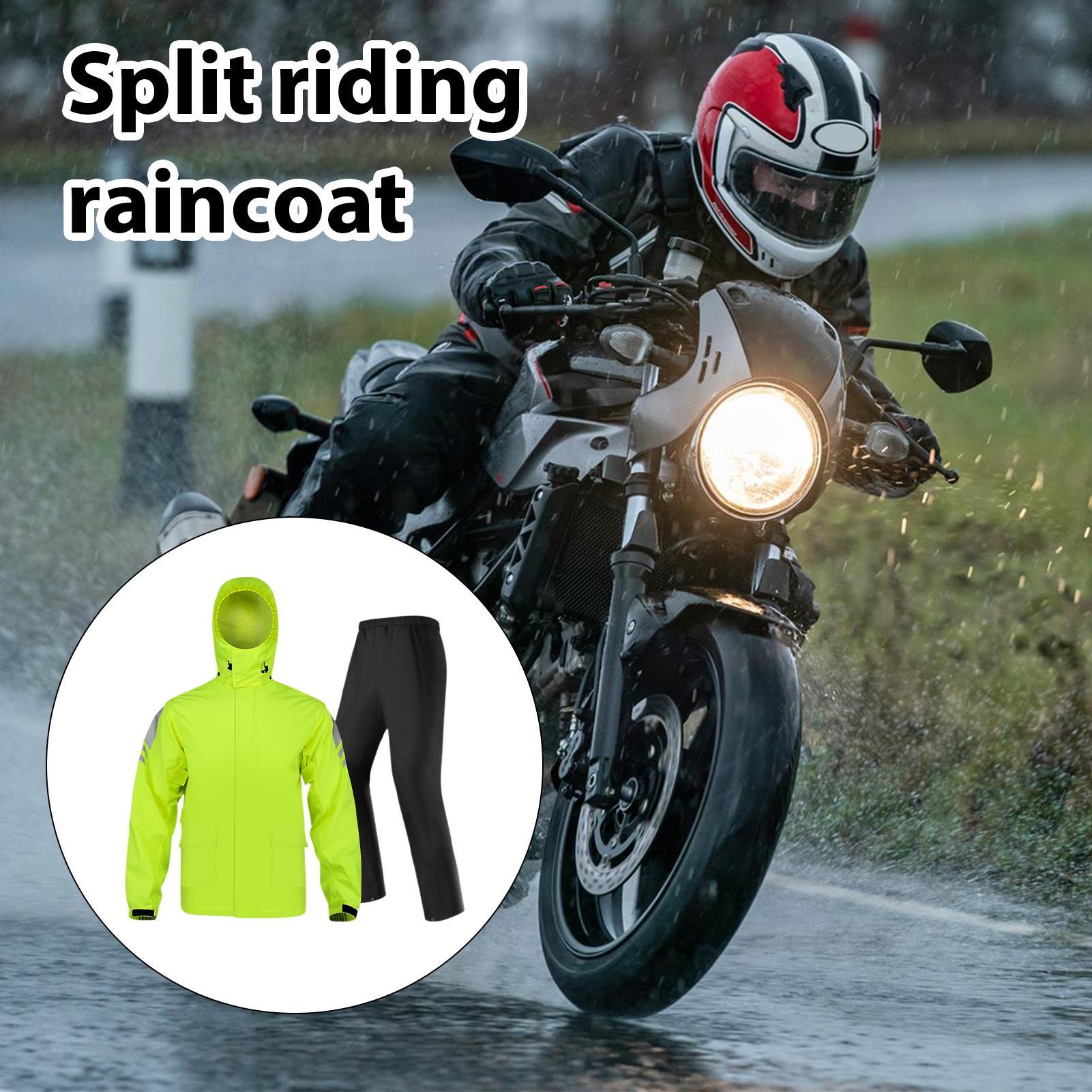 Motorcycle Gear Rain - بدلات مطر مقاومة للماء للرجال، سترة