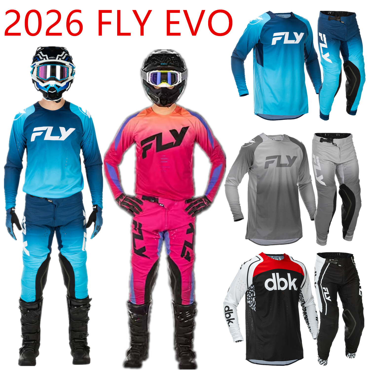 Motorcycle Gear Bundle - 2026 يطير موتو مجموعة تروس MX