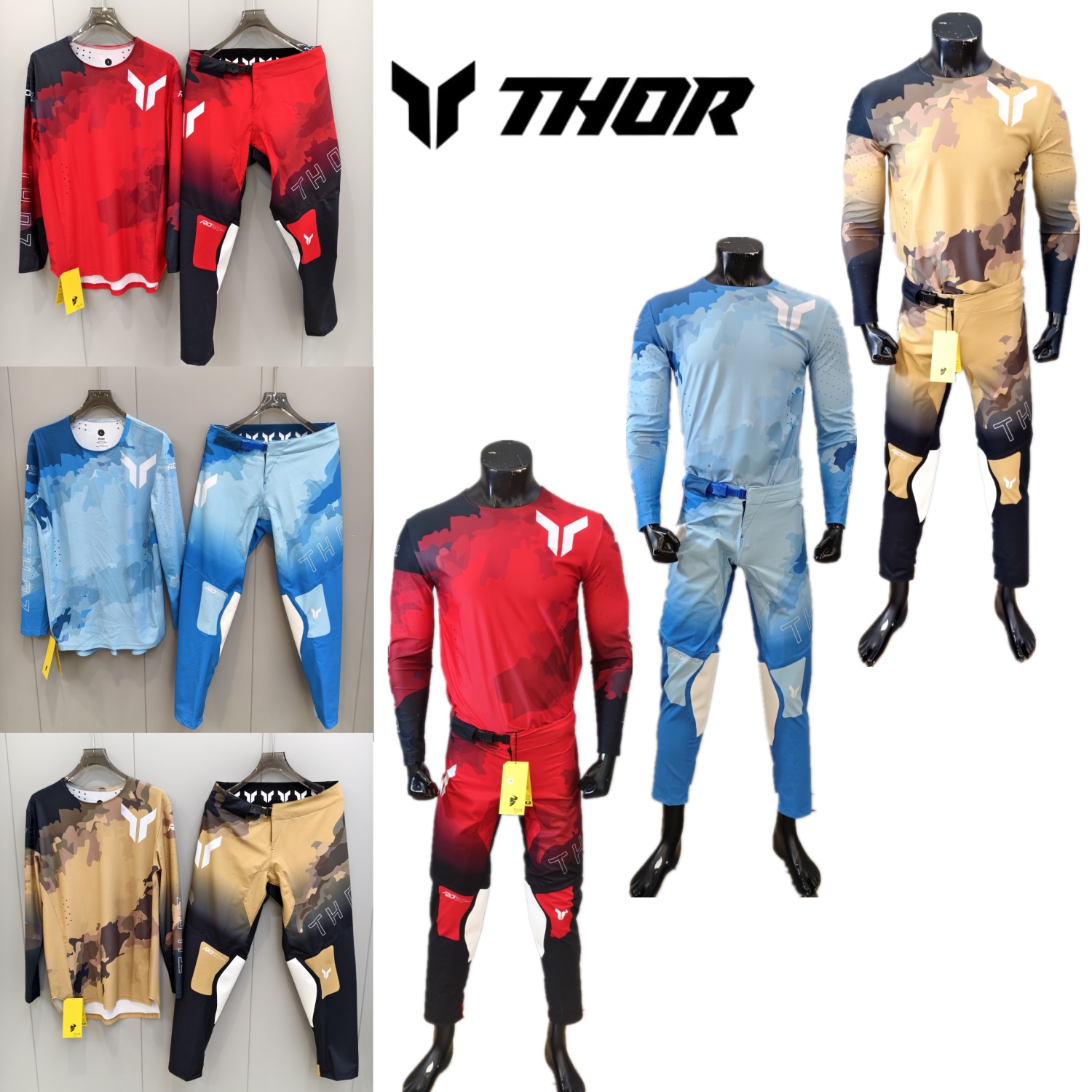 Motorcycle Gear Bundle - طقم ملابس THOR للدراجات النارية، بدلة