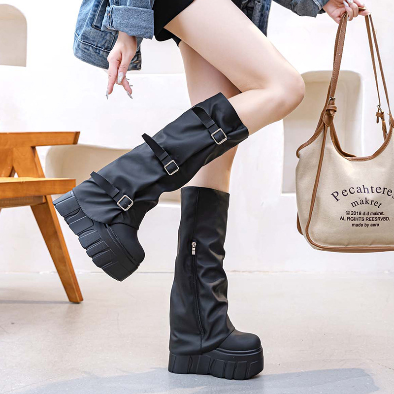 14 سنتيمتر كعب حذاء برقبة للرك - مراجعة Riding Boot Short وسعره