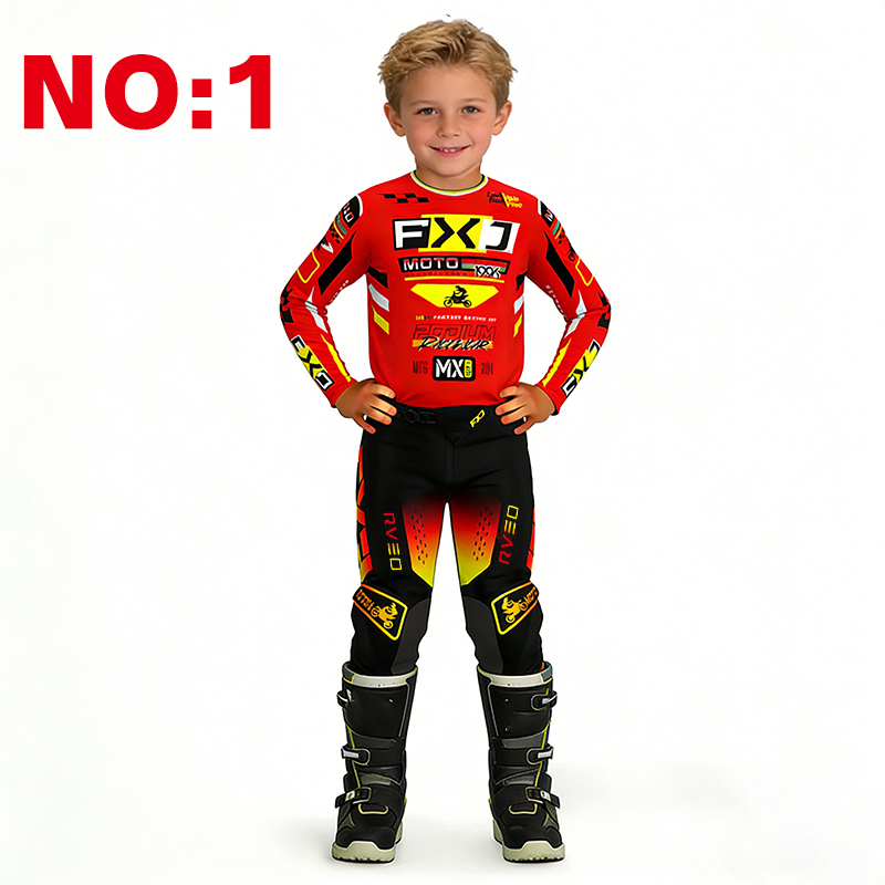 طقم موتوكروس للأطفال، قميص وسر - مراجعة Motorcycle Gear For Kids وسعره