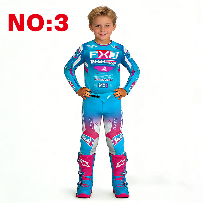 طقم موتوكروس للأطفال، قميص وسر - مراجعة Motorcycle Gear For Kids وسعره