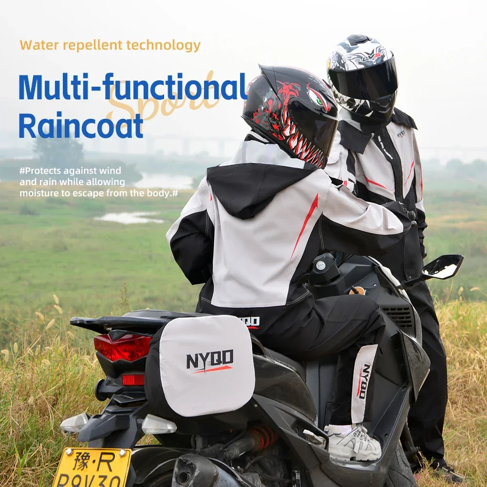 معطف واق من المطر للدراجات الن - مراجعة Motorcycle Gear Rain وسعره