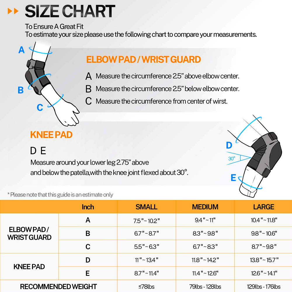 6 قطعة/المجموعة/مجموعة وسادات  - مراجعة Knee Guard Hard وسعره