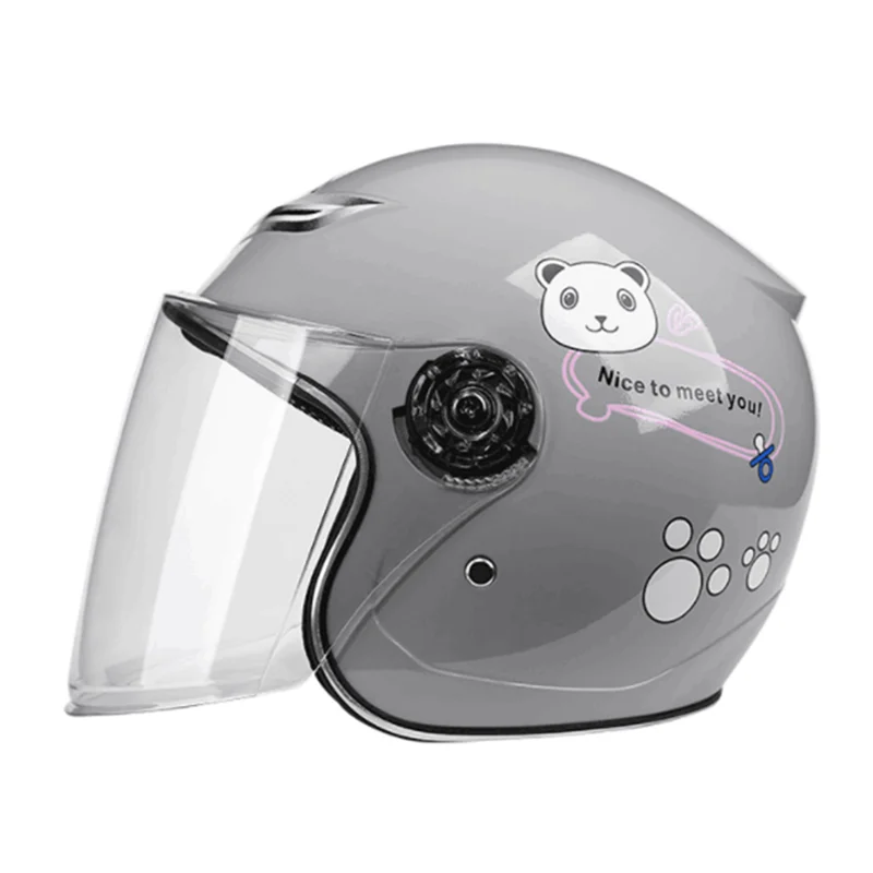 خوذة أطفال خفيفة الوزن مفتوحة  - مراجعة Motorcycle Gear For Kids وسعره