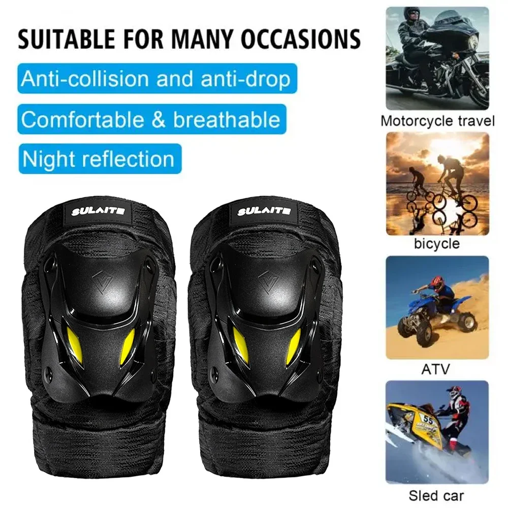 1 زوج دراجة كهربائية دراجة نار - مراجعة Knee Guard Hard وسعره