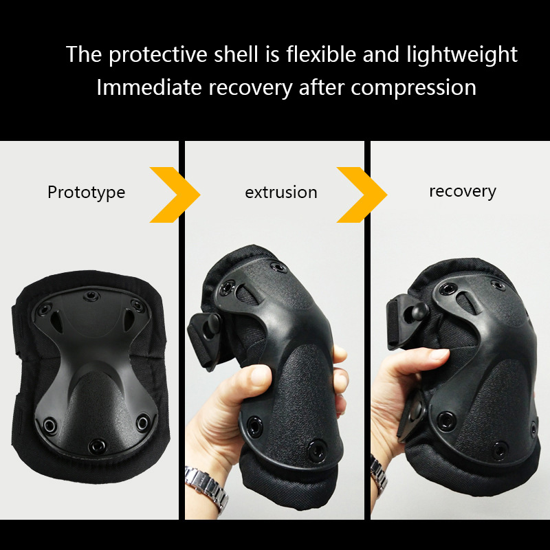 مجموعة معدات الحماية التكتيكية - مراجعة Knee Guard Hard وسعره