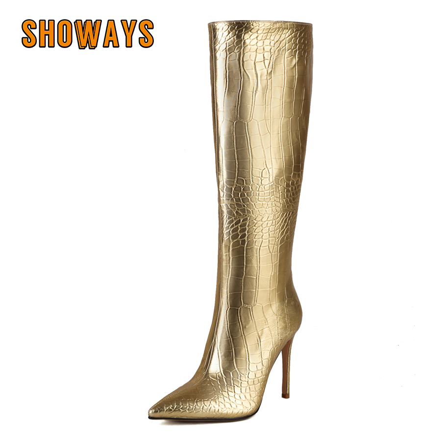 لامعة الفضة الذهب النساء حذاء  - مراجعة Riding Boot Short وسعره