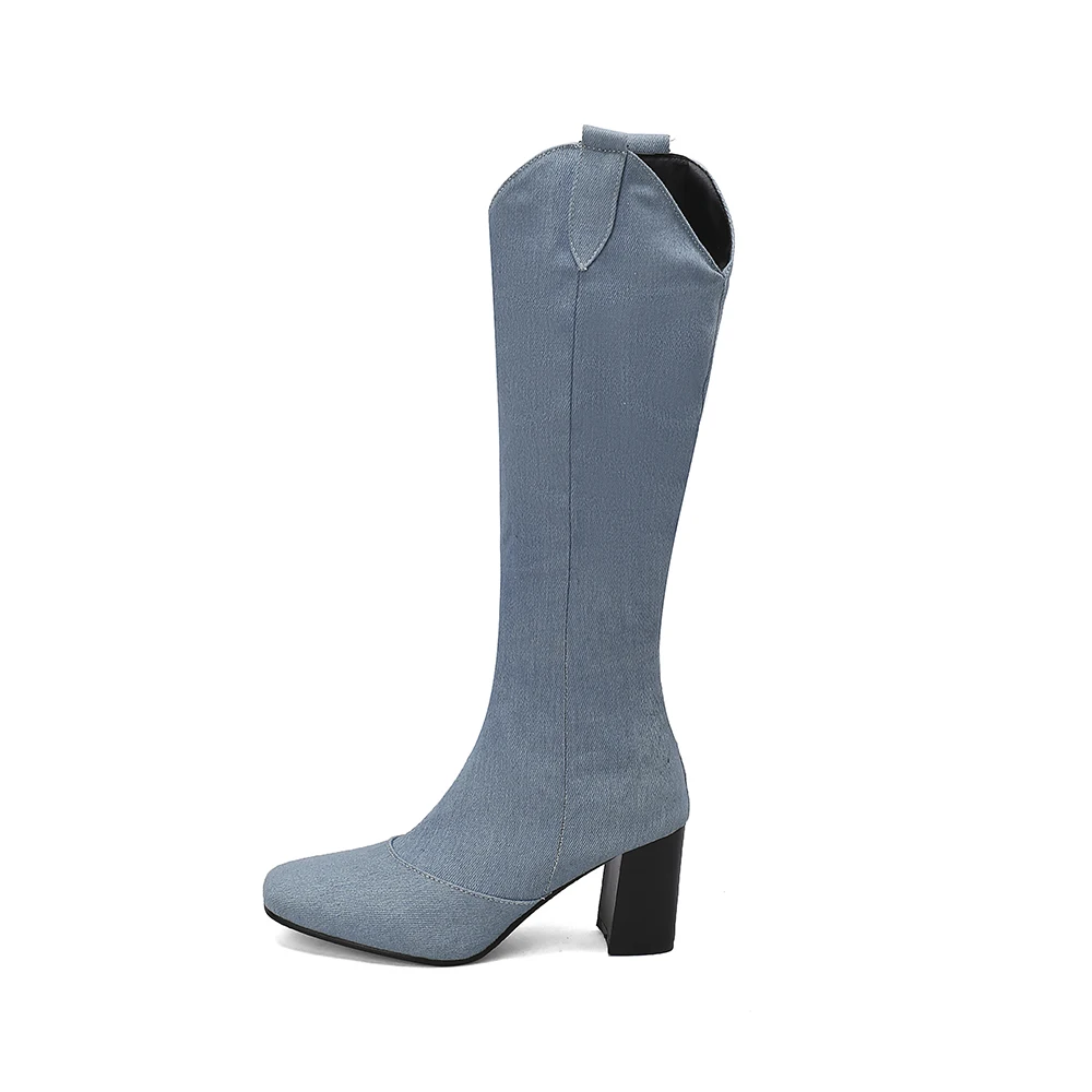 جديد شتاء أسود أزرق المرأة الر - مراجعة Riding Boot Short وسعره