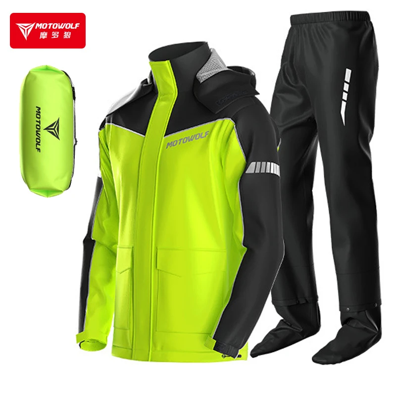 معطف واق من المطر للدراجات الن - مراجعة Motorcycle Gear Rain وسعره
