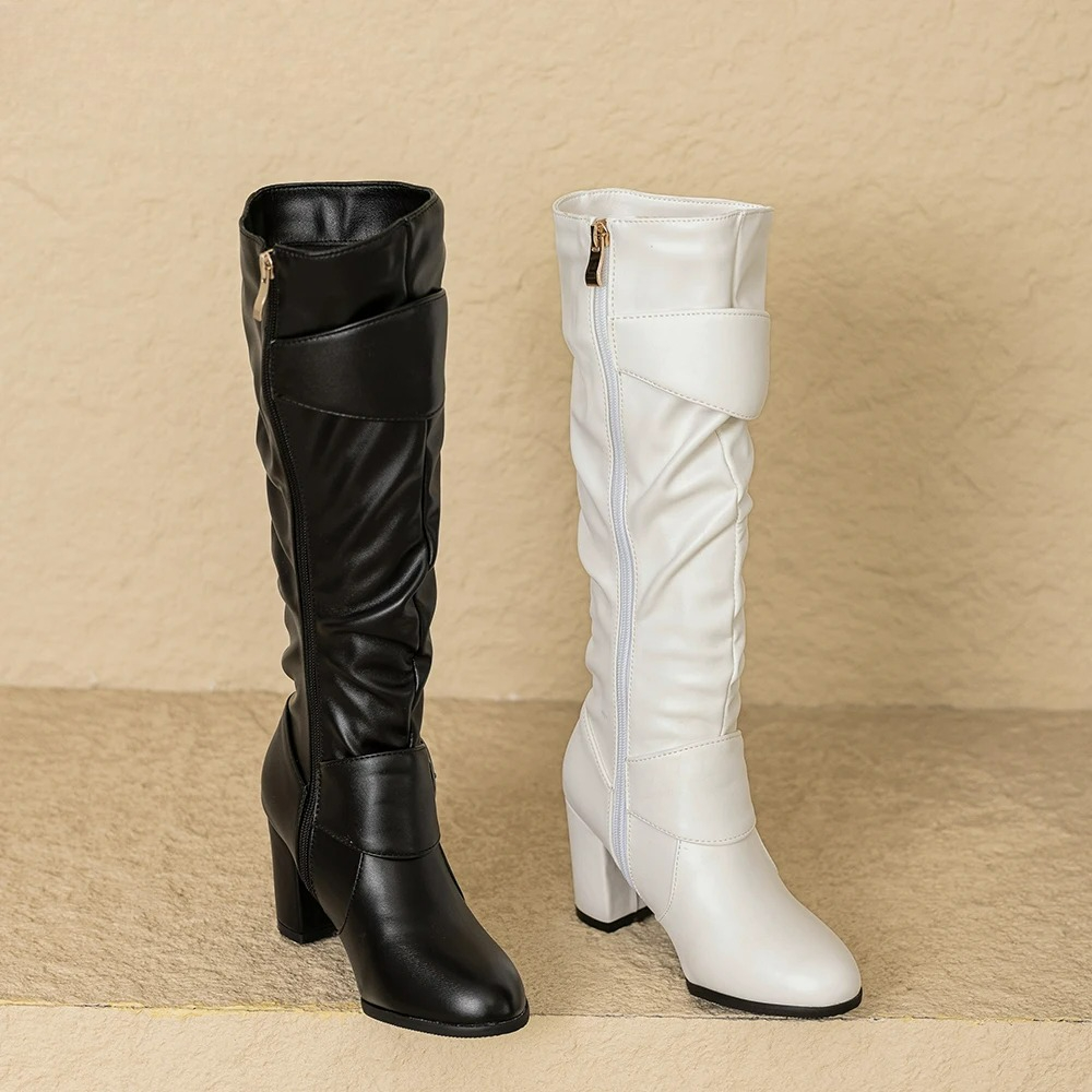 جديد الشتاء الحلو أسود أبيض ال - مراجعة Riding Boot Short وسعره