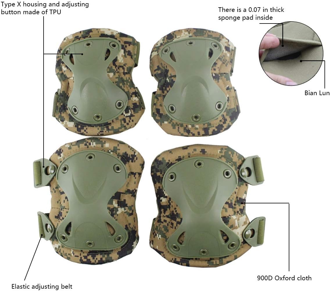 مجموعة واقيات الركبة والكوع ال - مراجعة Knee Guard Hard وسعره