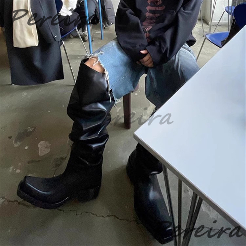 سميكة سوليد فوق الركبة الأحذية - مراجعة Riding Boot Short وسعره